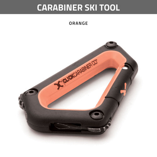CARABINER SKI – ORANGE - ClickCarabiner TOOL